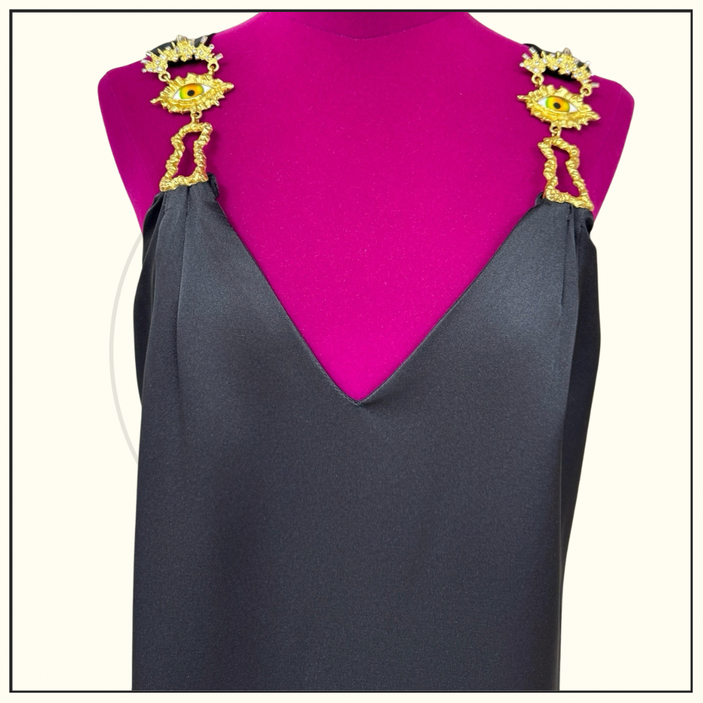 SLIP SILK DRESS
