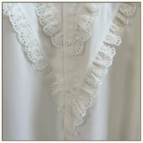 SILK CREPE TOMBOY ROMY SHIRT