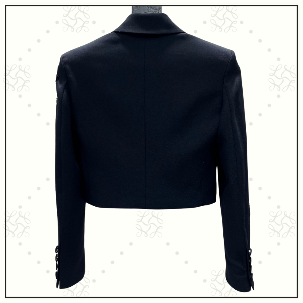 SEQUIN STAR EMBELLISHMENTS CROPPED BLAZER & SHORT