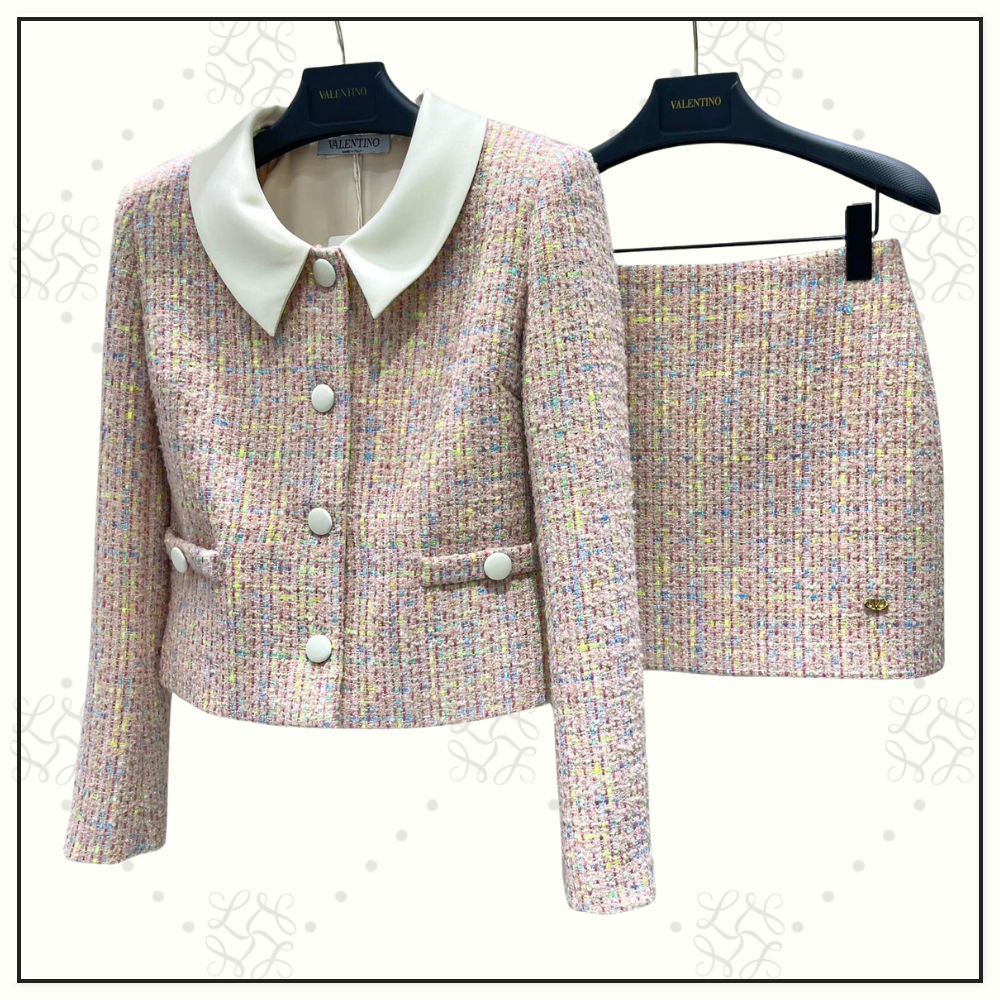 TWEED JACKET & MINI SKIRT