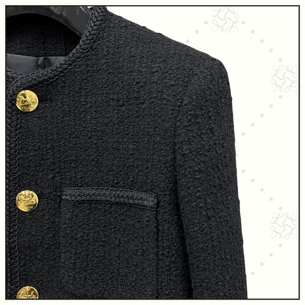 CHASSEUR JACKET IN BOUCLÉ TWEED