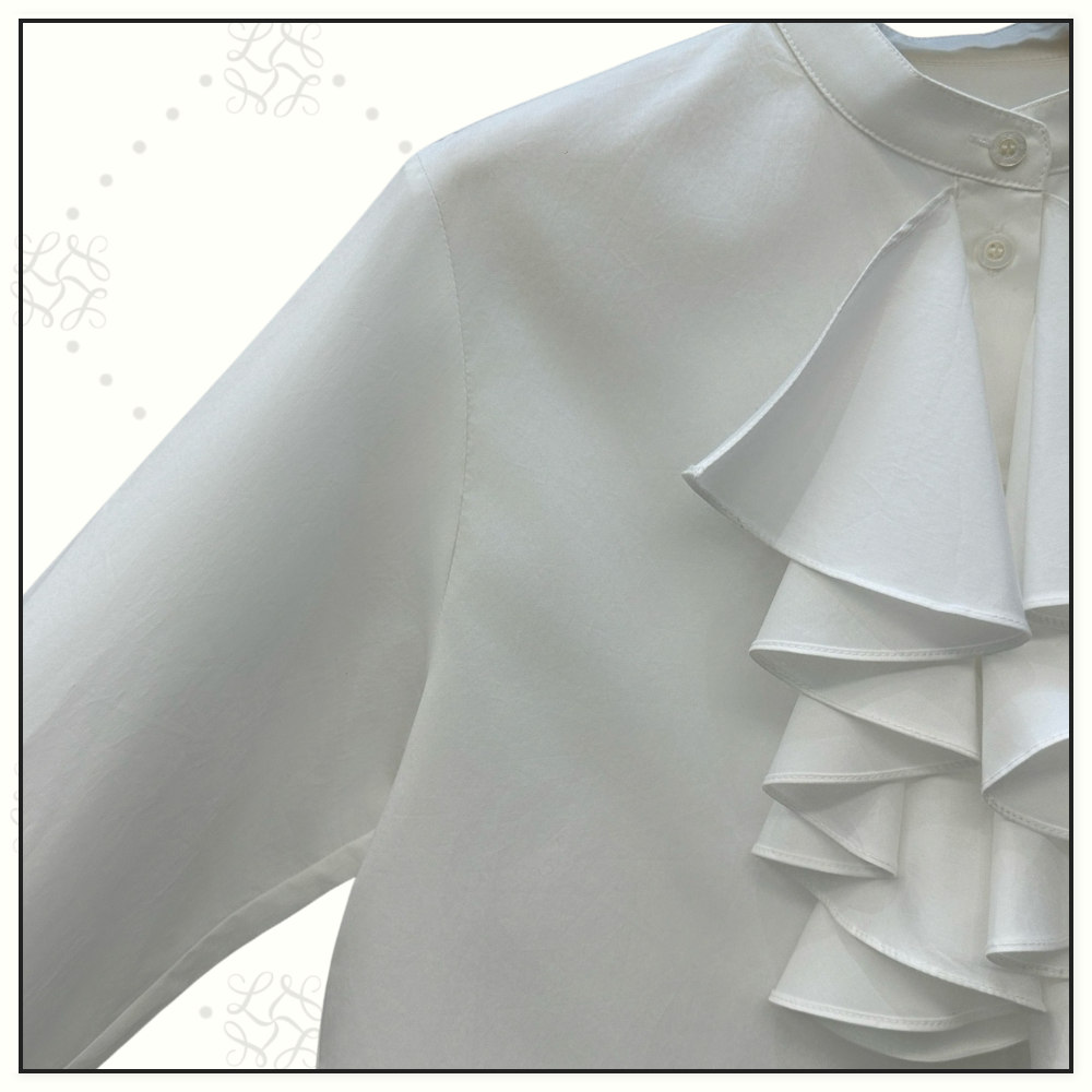 RUFFLE COLLAR SHIRT