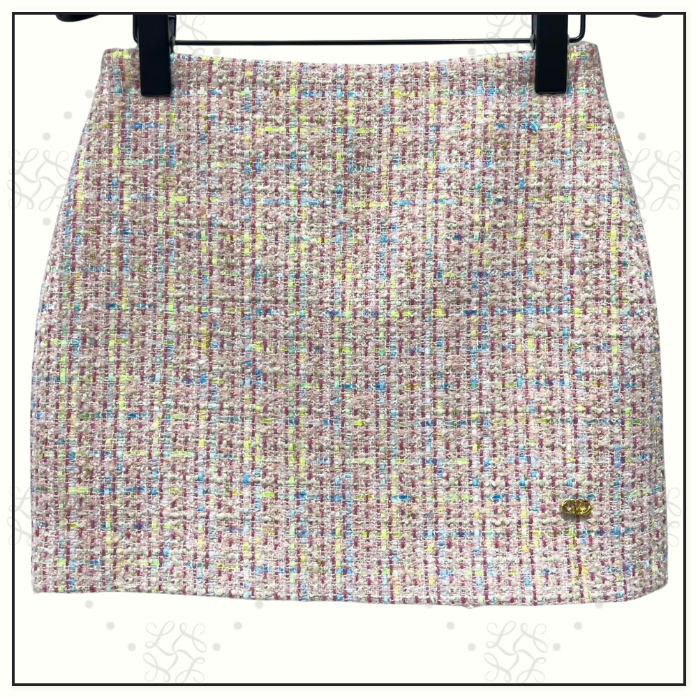 TWEED JACKET & MINI SKIRT