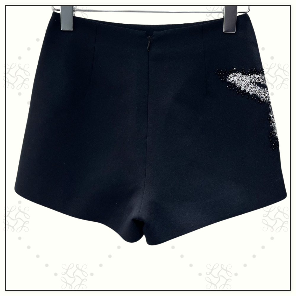 SEQUIN STAR EMBELLISHMENTS CROPPED BLAZER & SHORT