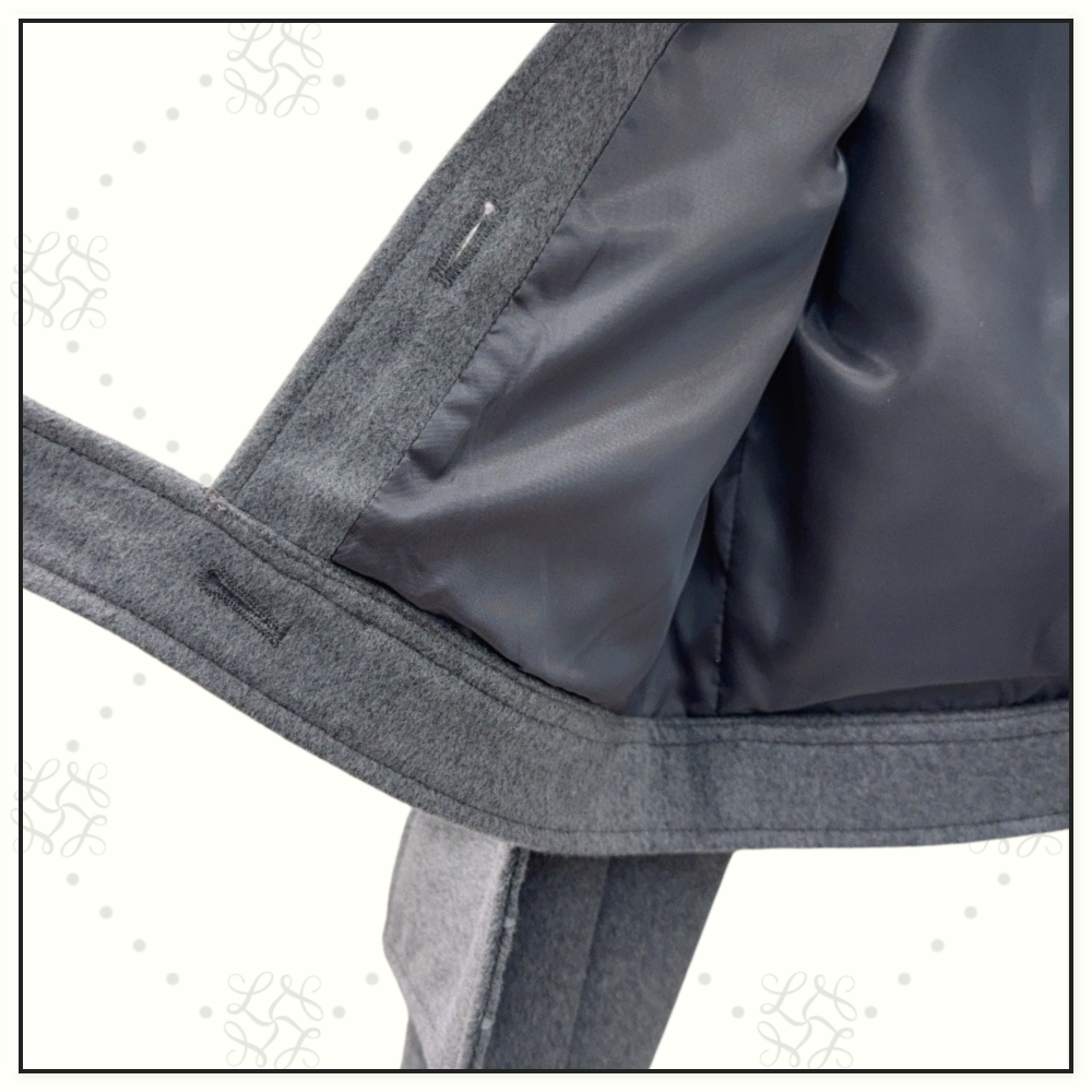 WOOL SCARF COLLAR JACKET & MINI SKIRT