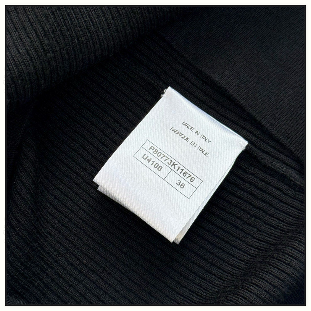 BOW DETAIL WOOL TURTLENECK