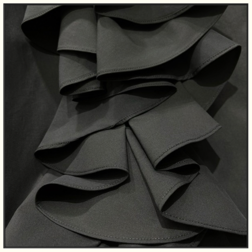 RUFFLED POPLIN SHIRT
