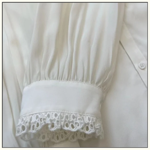 SILK CREPE TOMBOY ROMY SHIRT