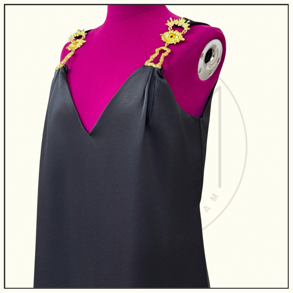 SLIP SILK DRESS