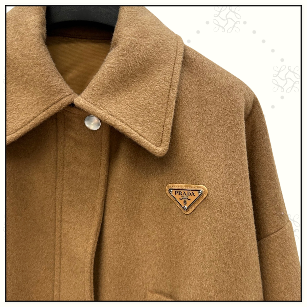 CAMEL HAIR BOMBER & BELTED SHORT