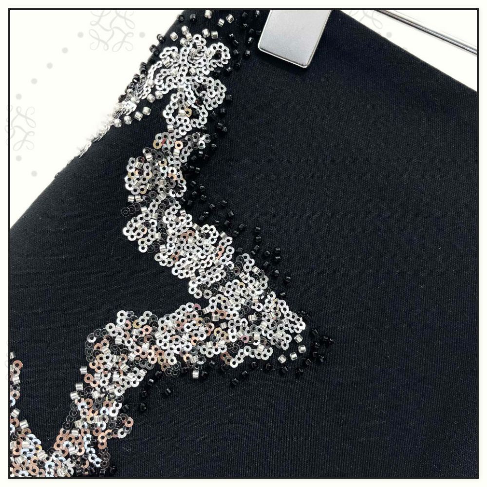 SEQUIN STAR EMBELLISHMENTS CROPPED BLAZER & SHORT