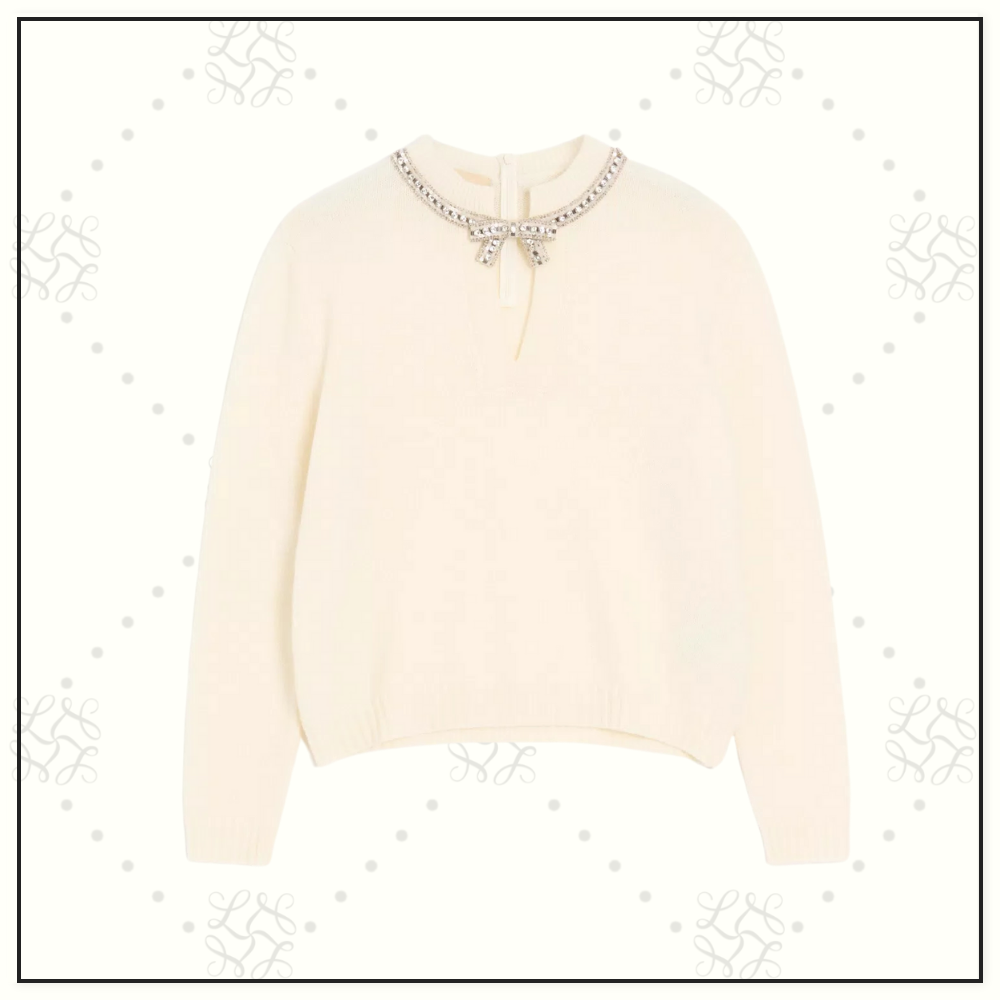 SEQUINED VIRGIN WOOL SWEATER