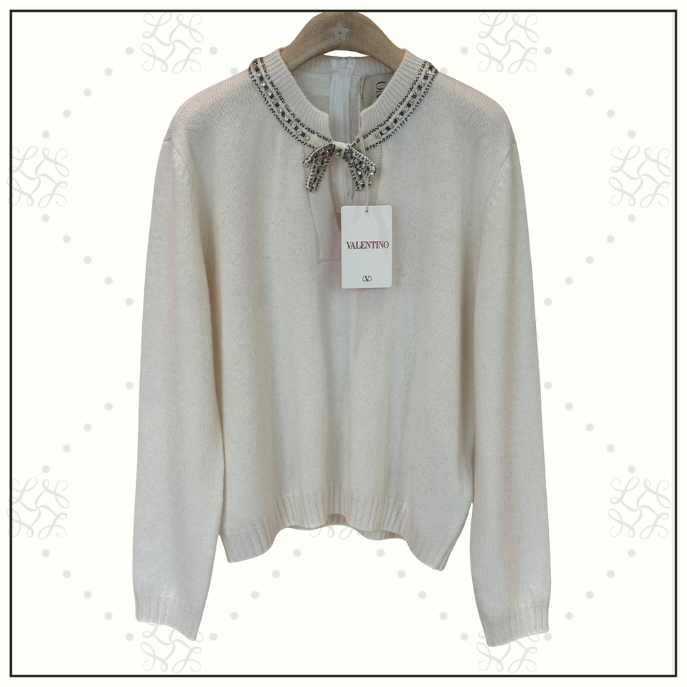 SEQUINED VIRGIN WOOL SWEATER