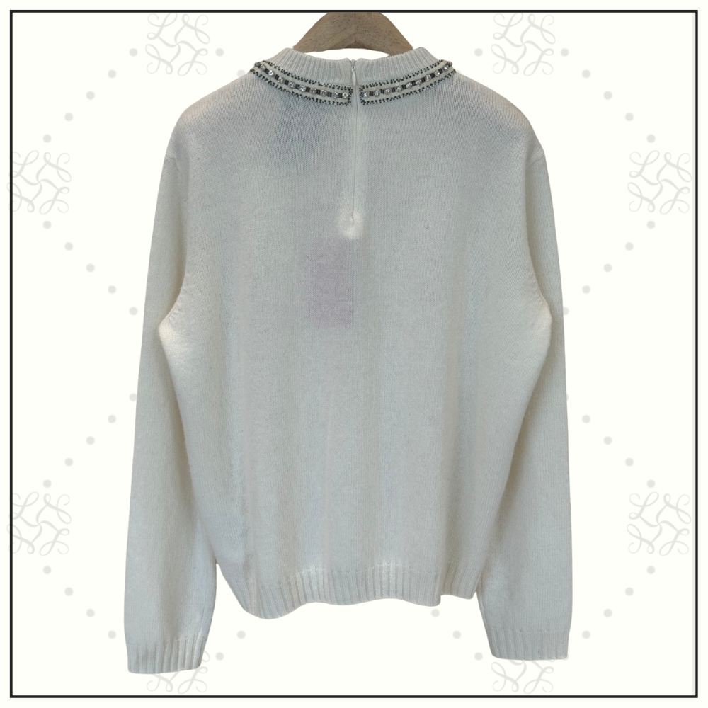 SEQUINED VIRGIN WOOL SWEATER