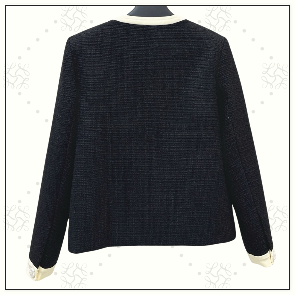 BOW DETAIL JACKET & MINI SKIRT