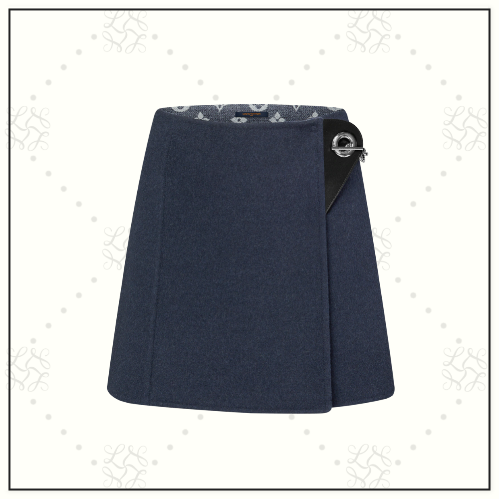 WOOL SHORT DUFFLE COAT & MINI SKIRT