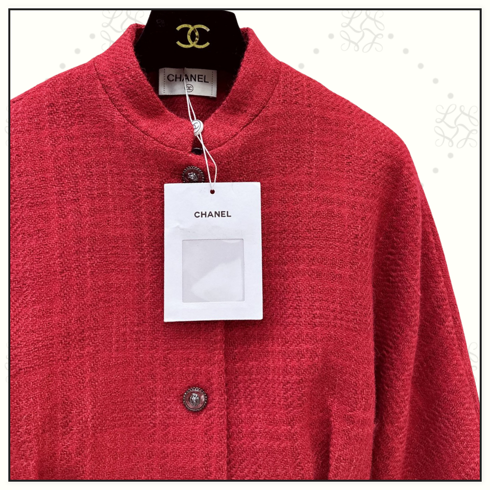 TWEED BALLOON SLEEVE FITTED JACKET