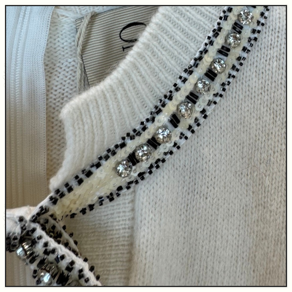 SEQUINED VIRGIN WOOL SWEATER