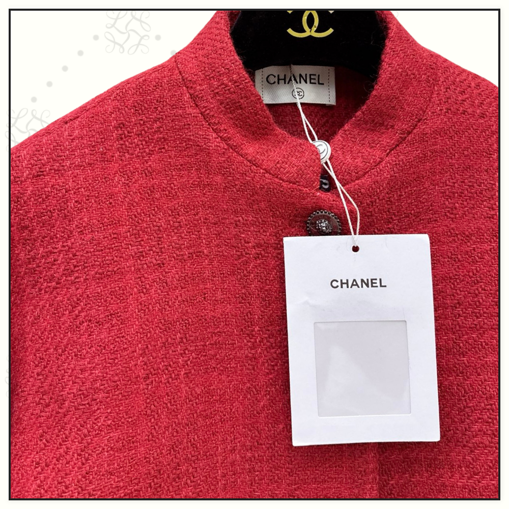 TWEED BALLOON SLEEVE FITTED JACKET