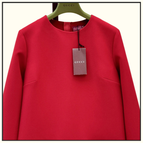 HORSEBIT EMBELLISHED WOOL BLEND MINI DRESS