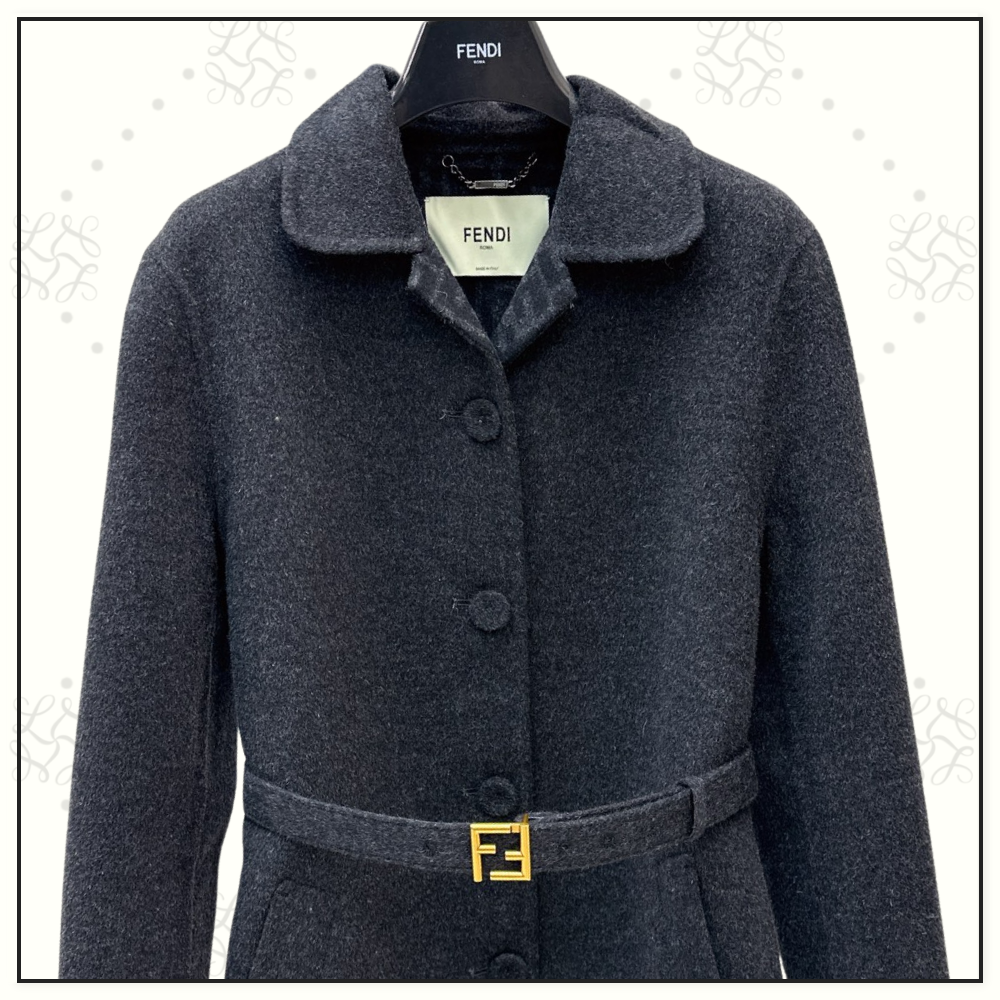 WOOL BELTED COAT DRESS