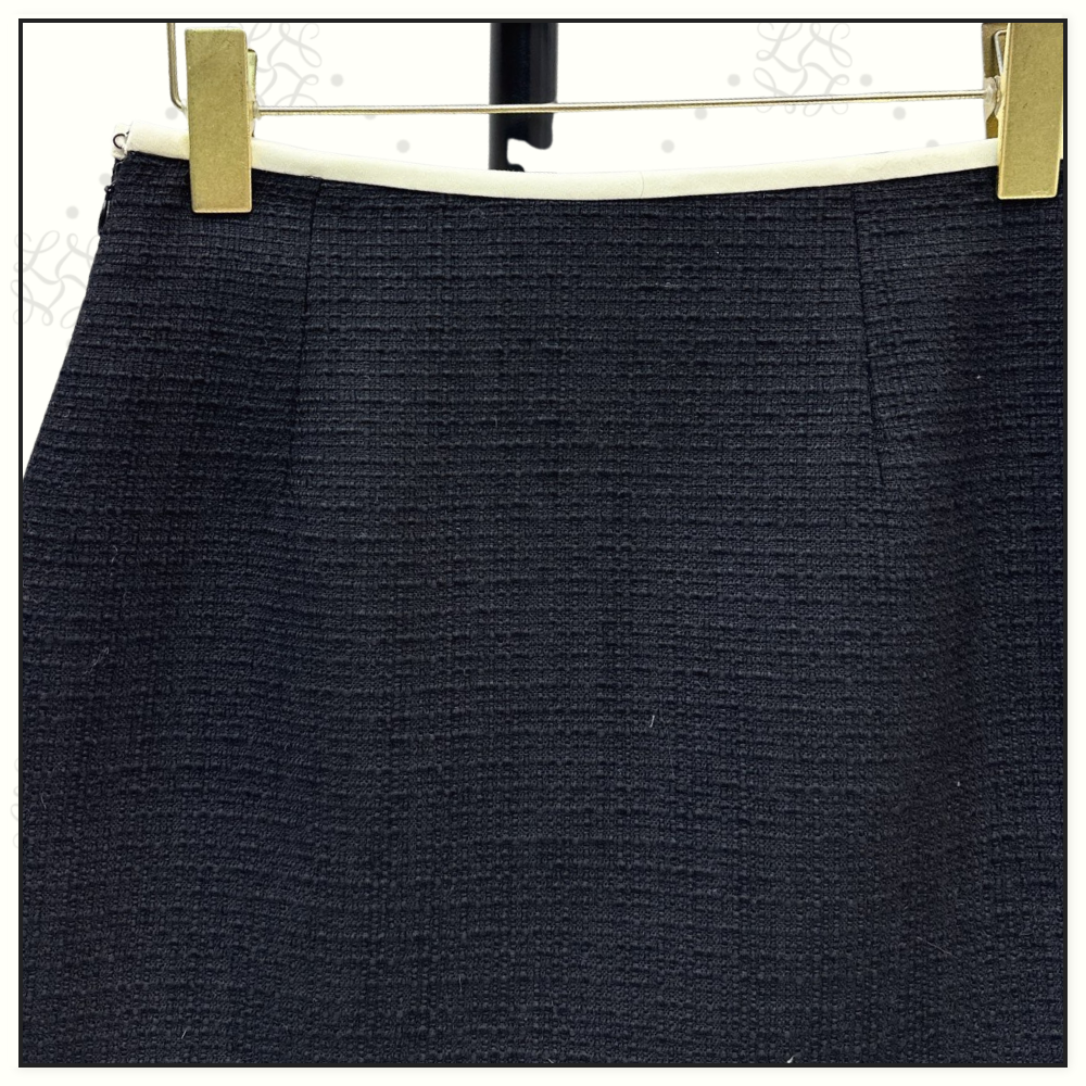 BOW DETAIL JACKET & MINI SKIRT