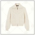 LA PLAGNE CASHMERE BOMBER SWEATER