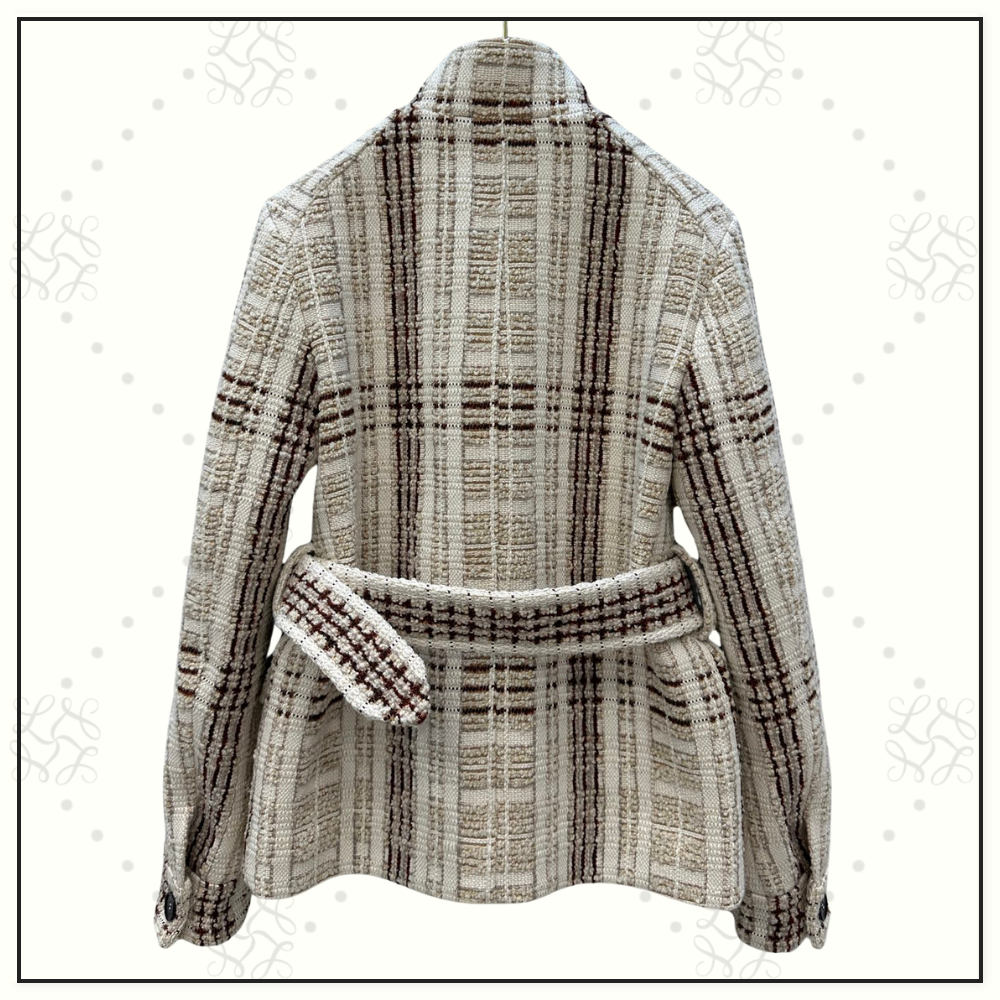 VIRGIN WOOL CASHMERE SILK XANDRA FIELD JACKET