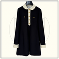 WOOL JERSEY MINI TRAPEZE DRESS