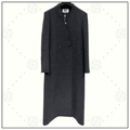 COLLARLESS WOOL COAT