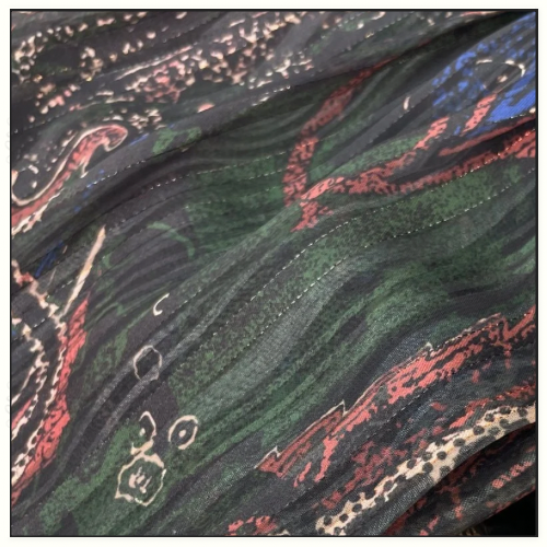 LAVALLIERE SILK DRESS