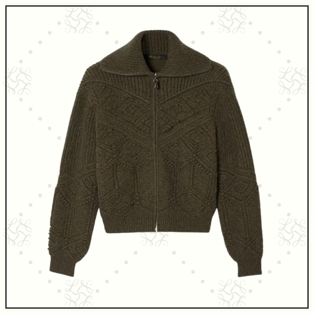 LA PLAGNE CASHMERE BOMBER SWEATER