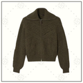 LA PLAGNE CASHMERE BOMBER SWEATER