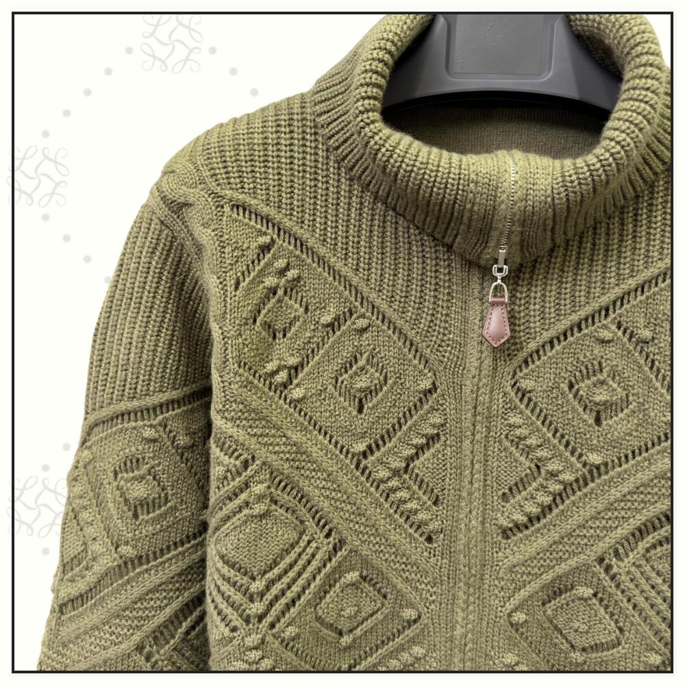 LA PLAGNE CASHMERE BOMBER SWEATER