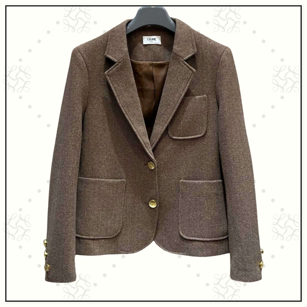 WOOL BLEND BLAZER & MIDI SKIRT