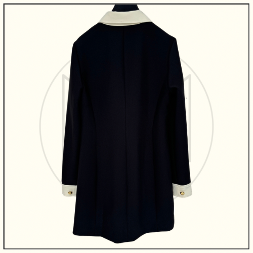 WOOL JERSEY MINI TRAPEZE DRESS