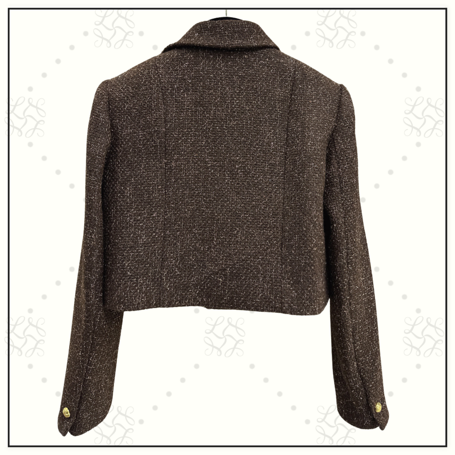 TWEED JACKET & RUFFLE MINI SKIRT