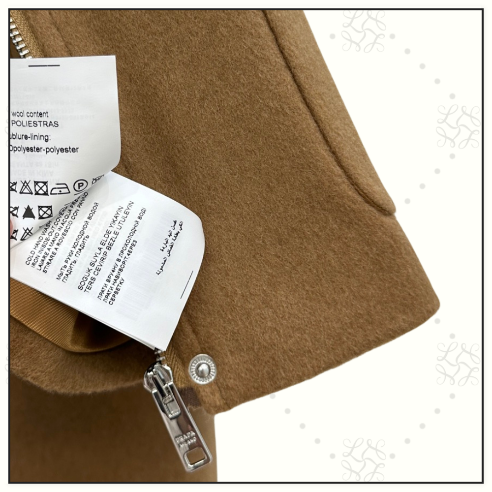 CAMEL HAIR BOMBER & BELTED SHORT