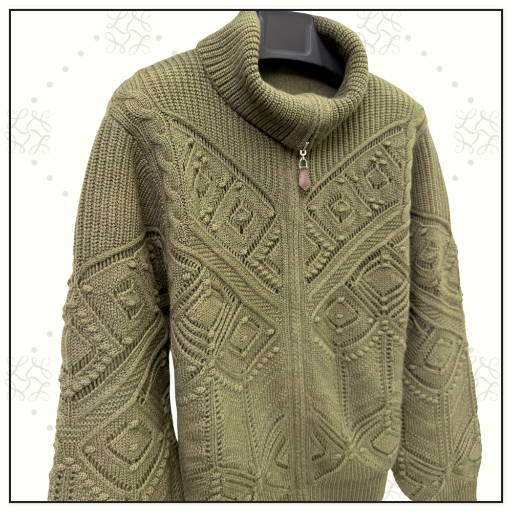 LA PLAGNE CASHMERE BOMBER SWEATER