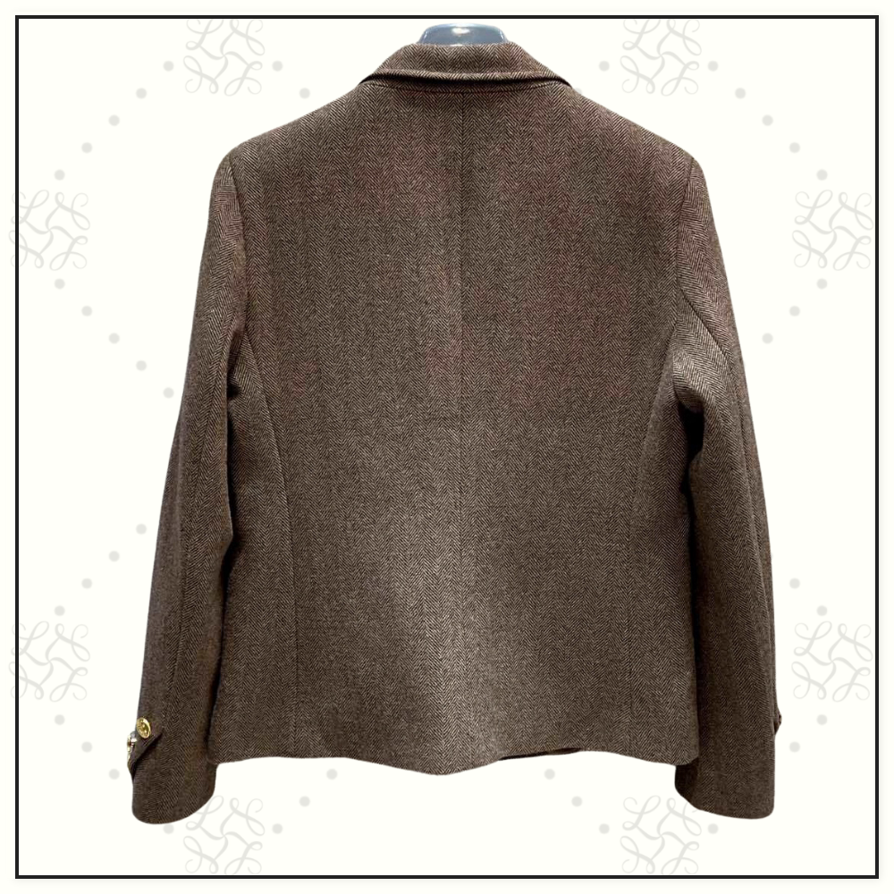 WOOL BLEND BLAZER & MIDI SKIRT