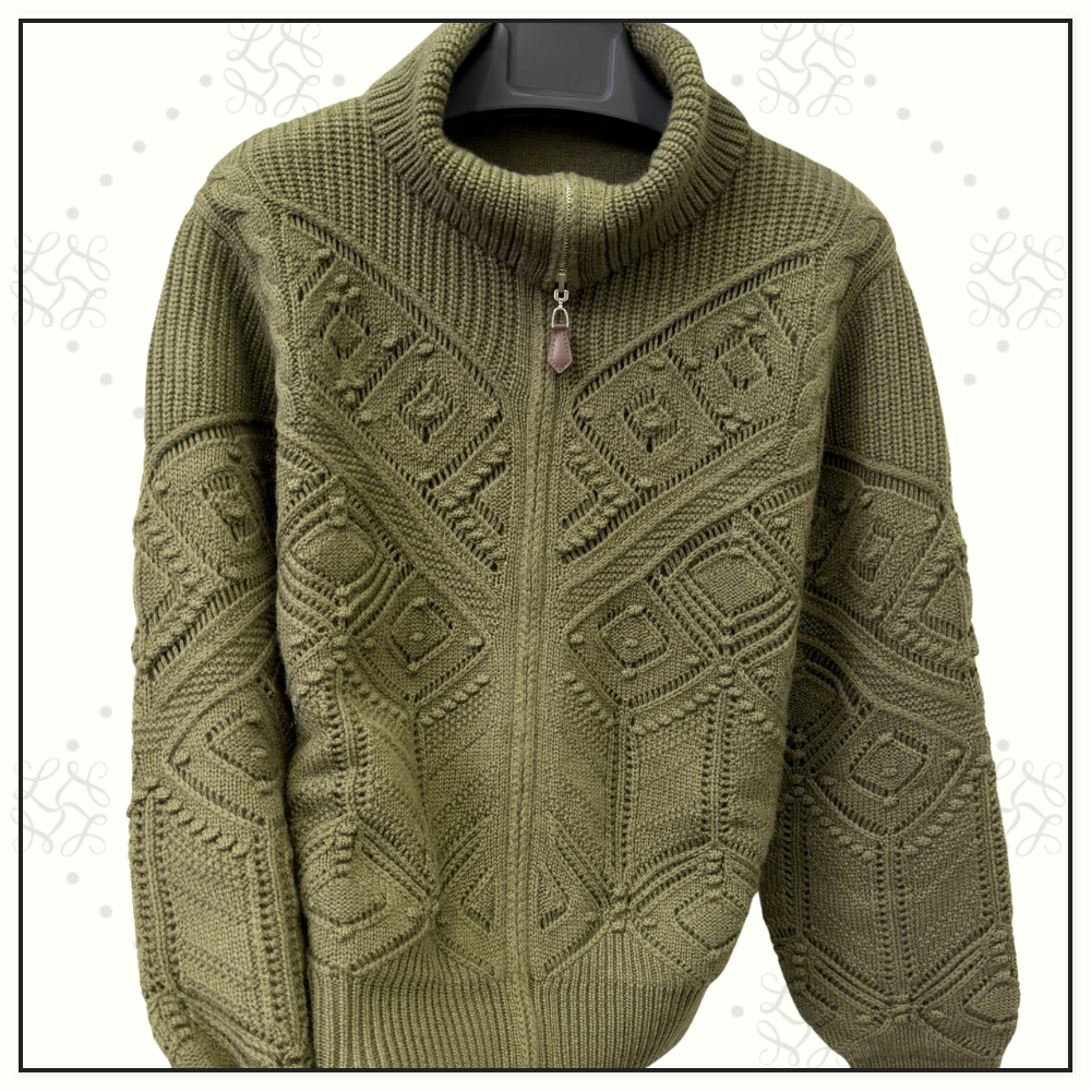 LA PLAGNE CASHMERE BOMBER SWEATER