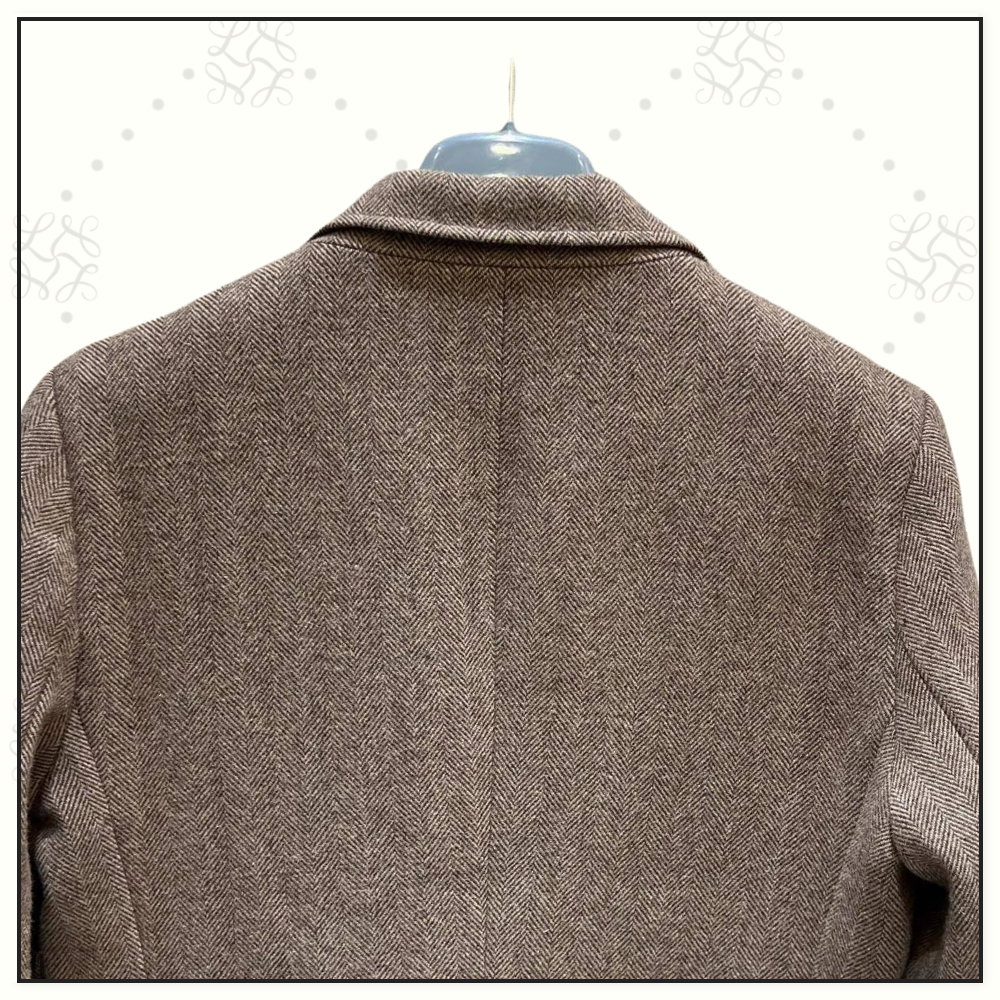 WOOL BLEND BLAZER & MIDI SKIRT