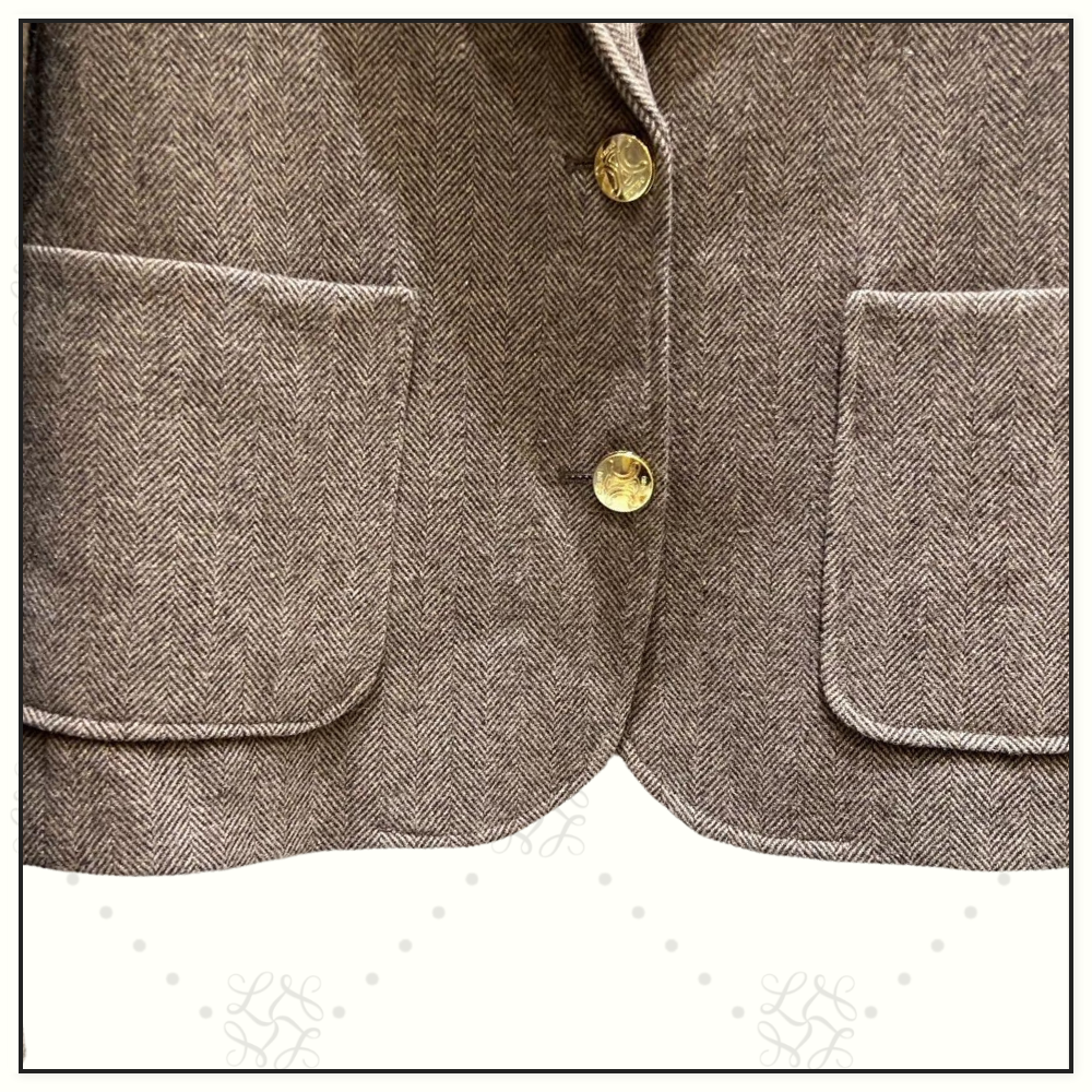 WOOL BLEND BLAZER & MIDI SKIRT