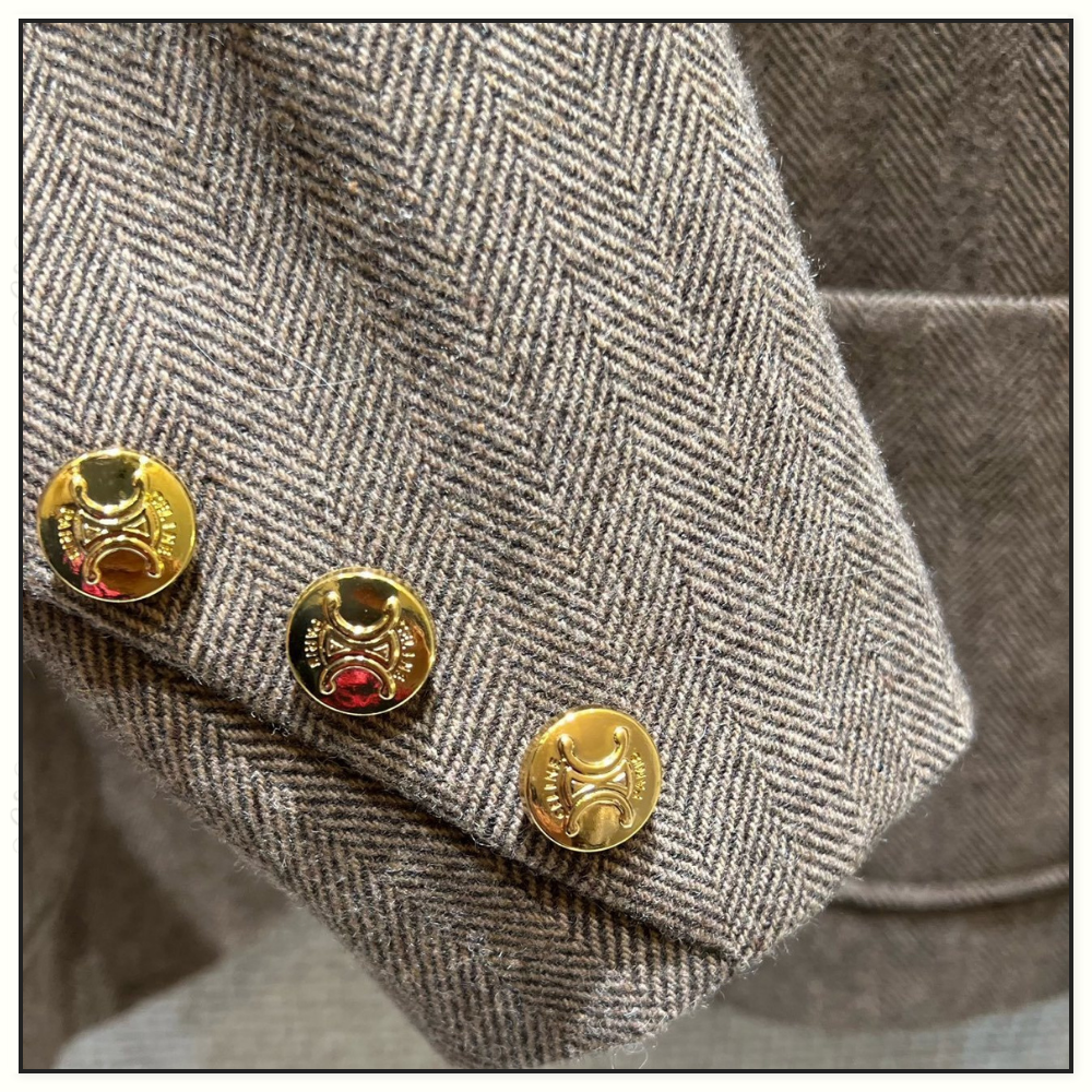 WOOL BLEND BLAZER & MIDI SKIRT