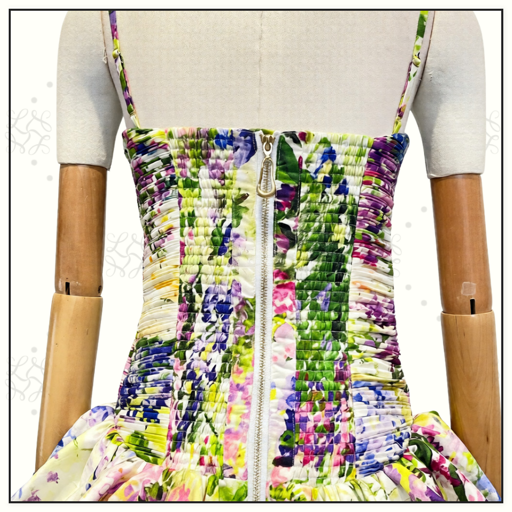 VIOLETTE BUBBLE HEM MINI DRESS