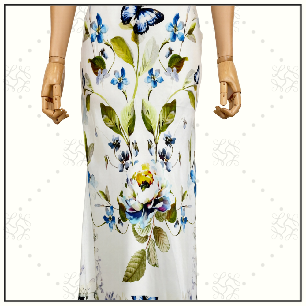 V NECK BIAS SLIP DRESS