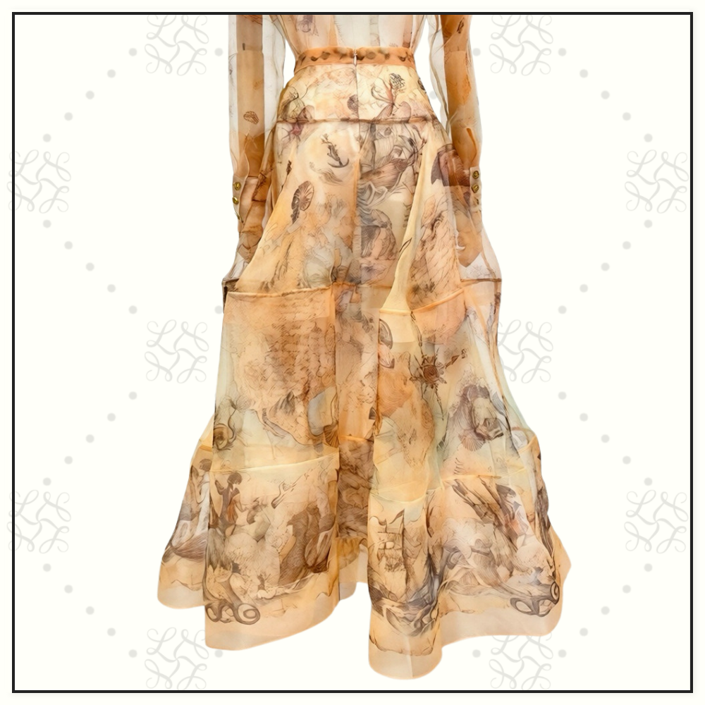 REBELLION BODY SHIRT & LANTERN MAXI SKIRT