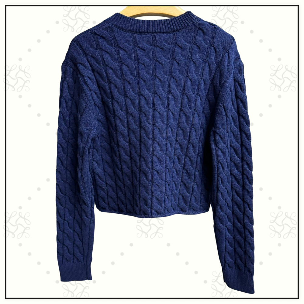 WOOL CABLE KNIT SWEATER