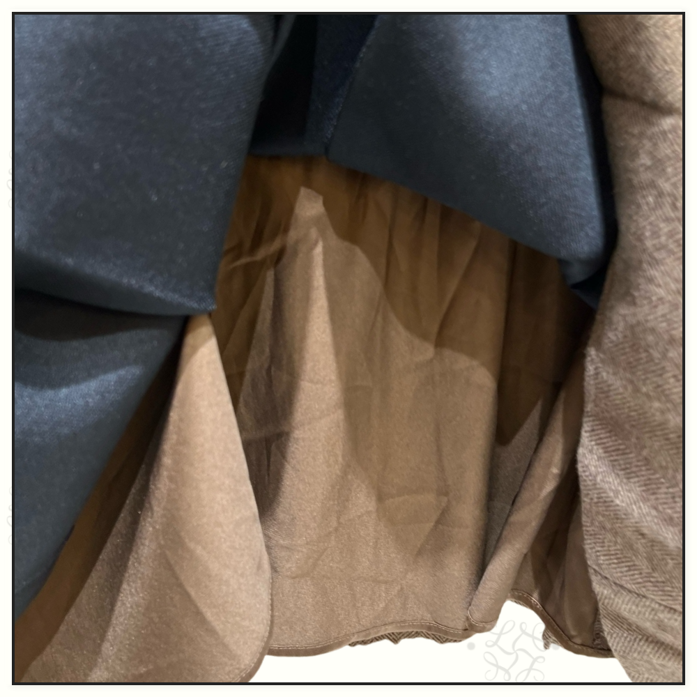 WOOL BLEND BLAZER & MIDI SKIRT