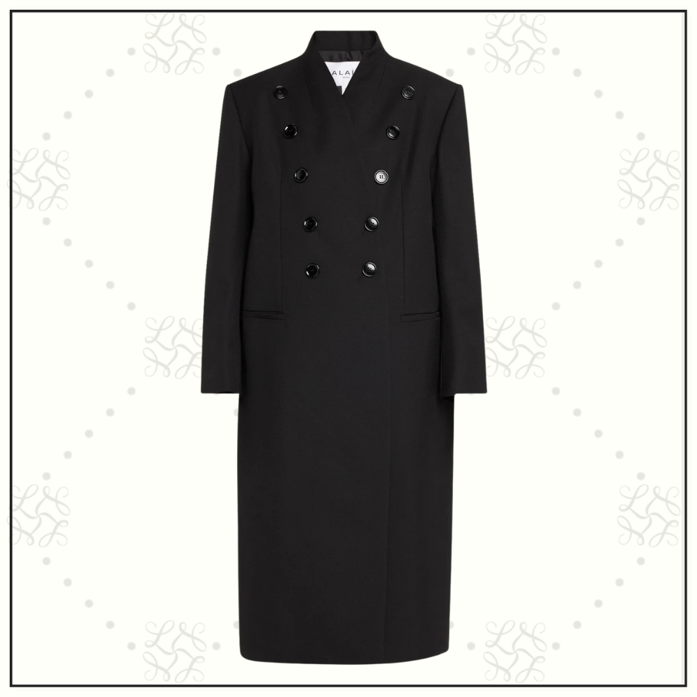 BUTTONED WOOL OVERCOAT